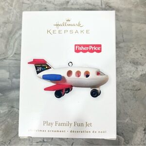 Hallmark Keepsake 2010 Fisher Price Play Family Fun Jet Ornament